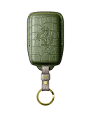 OLIVE GREEN CROCODILE KEY COVER FOR FERRARI - CUSTOMIZE YOURS