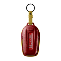 MATTE RED CROCODILE KEY COVER FOR FERRARI - CUSTOMIZE YOURS