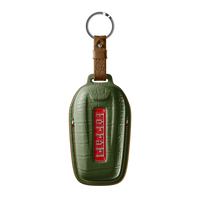 OLIVE GREEN CROCODILE KEY COVER FOR FERRARI - CUSTOMIZE YOURS