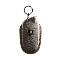 GREY CROCODILE KEY COVER FOR LAMBORGHINI - CUSTOMIZE YOURS