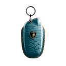 TURQUOISE CROCODILE KEY COVER FOR LAMBORGHINI - CUSTOMIZE YOURS