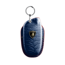 NAVY BLUE CROCODILE KEY COVER FOR LAMBORGHINI - CUSTOMIZE YOURS