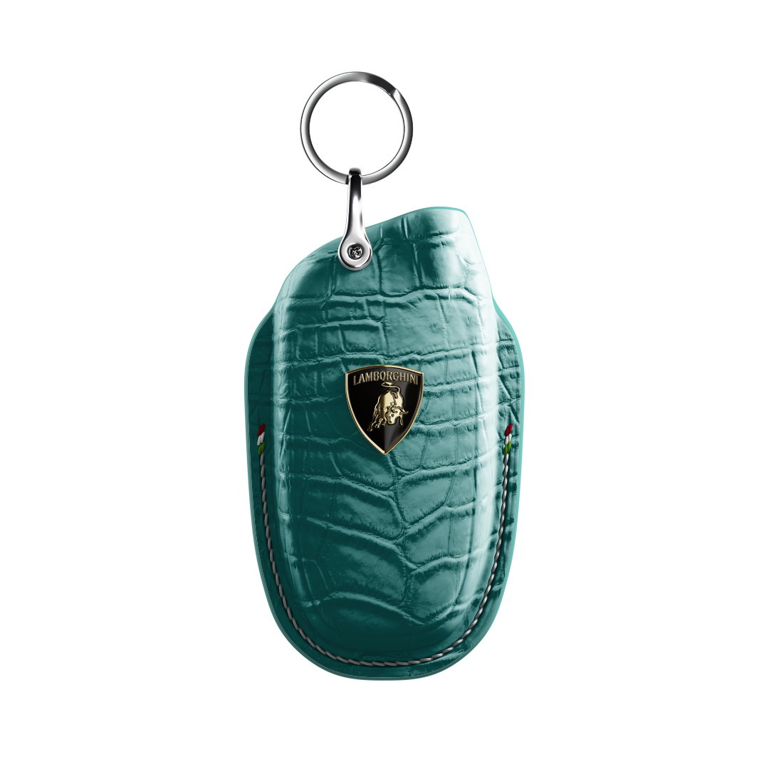 TIFFANY BLUE CROCODILE KEY COVER FOR LAMBORGHINI - CUSTOMIZE YOURS