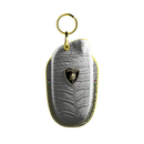 PEARL WHITE CROCODILE KEY COVER FOR LAMBORGHINI - CUSTOMIZE YOURS