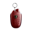 MATTE RED CROCODILE KEY COVER FOR LAMBORGHINI - CUSTOMIZE YOURS