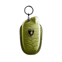 LIME GREEN CROCODILE KEY COVER FOR LAMBORGHINI - CUSTOMIZE YOURS