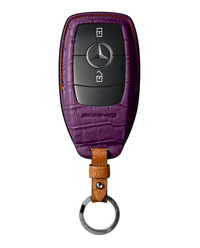 PURPLE CROCODILE KEY COVER FOR MERCEDES - CUSTOMIZE YOURS