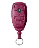 HOT PINK CROCODILE KEY COVER FOR MERCEDES - CUSTOMIZE YOURS
