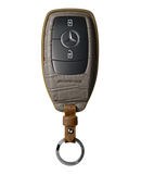 GREY CROCODILE KEY COVER FOR MERCEDES - CUSTOMIZE YOURS