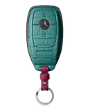 TIFFANY BLUE CROCODILE KEY COVER FOR MERCEDES - CUSTOMIZE YOURS