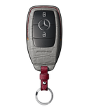 PEARL WHITE CROCODILE KEY COVER FOR MERCEDES - CUSTOMIZE YOURS