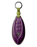 PURPLE CROCODILE KEY COVER FOR LAMBORGHINI - CUSTOMIZE YOURS
