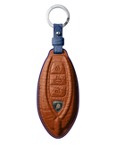 TAN ORANGE CROCODILE KEY COVER FOR LAMBORGHINI - CUSTOMIZE YOURS