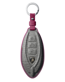 PEARL WHITE CROCODILE KEY COVER FOR LAMBORGHINI - CUSTOMIZE YOURS