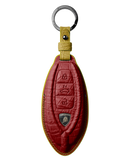 MATTE RED CROCODILE KEY COVER FOR LAMBORGHINI - CUSTOMIZE YOURS