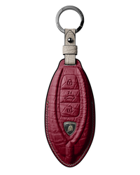 BORDEAUX CROCODILE KEY COVER FOR LAMBORGHINI - CUSTOMIZE YOURS