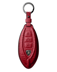 RED CROCODILE KEY COVER FOR LAMBORGHINI - CUSTOMIZE YOURS