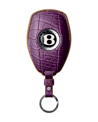 PURPLE CROCODILE KEY COVER FOR BENTLEY - CUSTOMIZE YOURS
