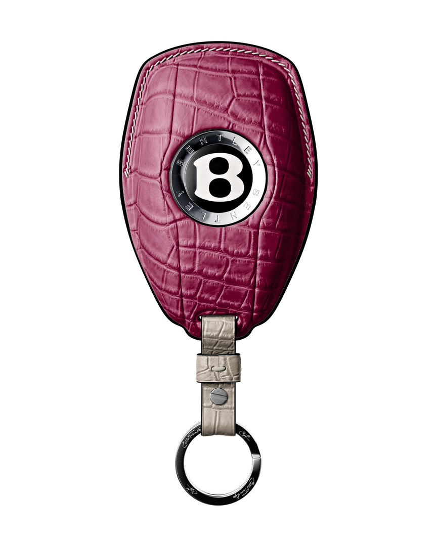 HOT PINK CROCODILE KEY COVER FOR BENTLEY - CUSTOMIZE YOURS