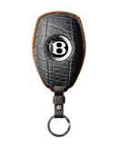 MATTE BLACK CROCODILE KEY COVER FOR BENTLEY - CUSTOMIZE YOURS