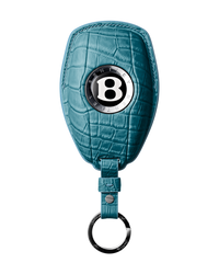 TURQUOISE CROCODILE KEY COVER FOR BENTLEY - CUSTOMIZE YOURS