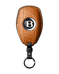 ORANGE CROCODILE KEY COVER FOR BENTLEY - CUSTOMIZE YOURS