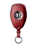 MATTE RED CROCODILE KEY COVER FOR BENTLEY - CUSTOMIZE YOURS