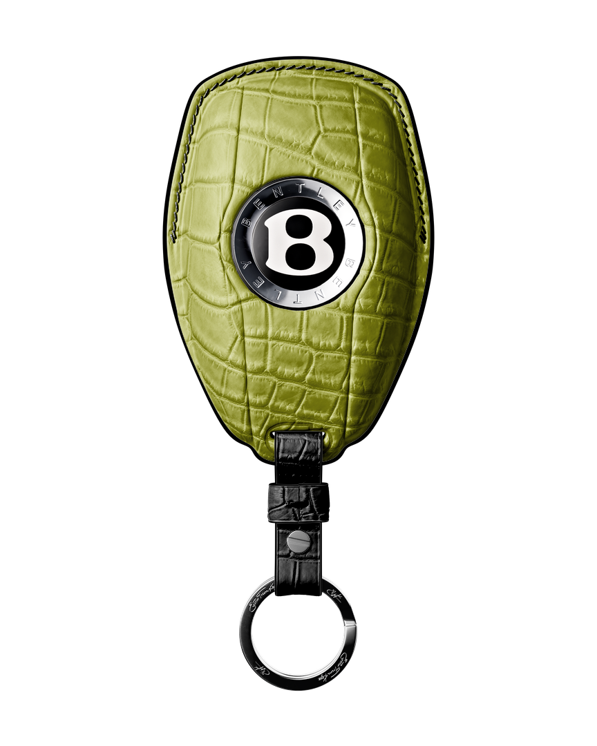 LIME GREEN CROCODILE KEY COVER FOR BENTLEY - CUSTOMIZE YOURS