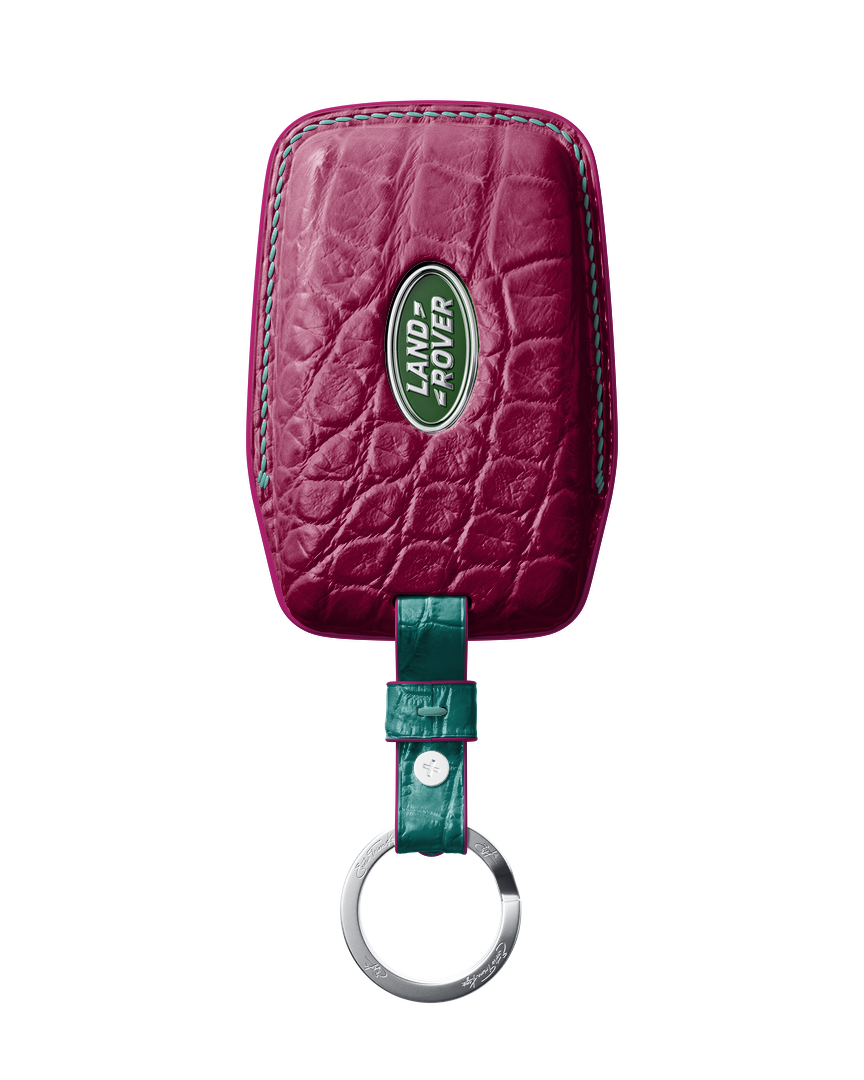 HOT PINK CROCODILE KEY COVER FOR LAND ROVER - CUSTOMIZE YOURS