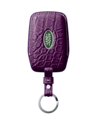 PURPLE CROCODILE KEY COVER FOR LAND ROVER - CUSTOMIZE YOURS
