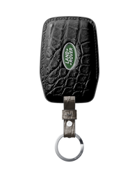 BLACK CROCODILE KEY COVER FOR LAND ROVER - CUSTOMIZE YOURS