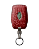MATTE RED CROCODILE KEY COVER FOR LAND ROVER - CUSTOMIZE YOURS