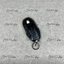 IN STOCK: NAVY BLUE CROCODILE WITH RED DETAILS KEY COVER FOR PORSCHE