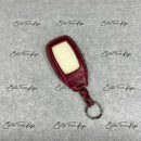 IN STOCK: WINE RED CROCODILE WITH GREY DETAILS KEY COVER FOR MERCEDES