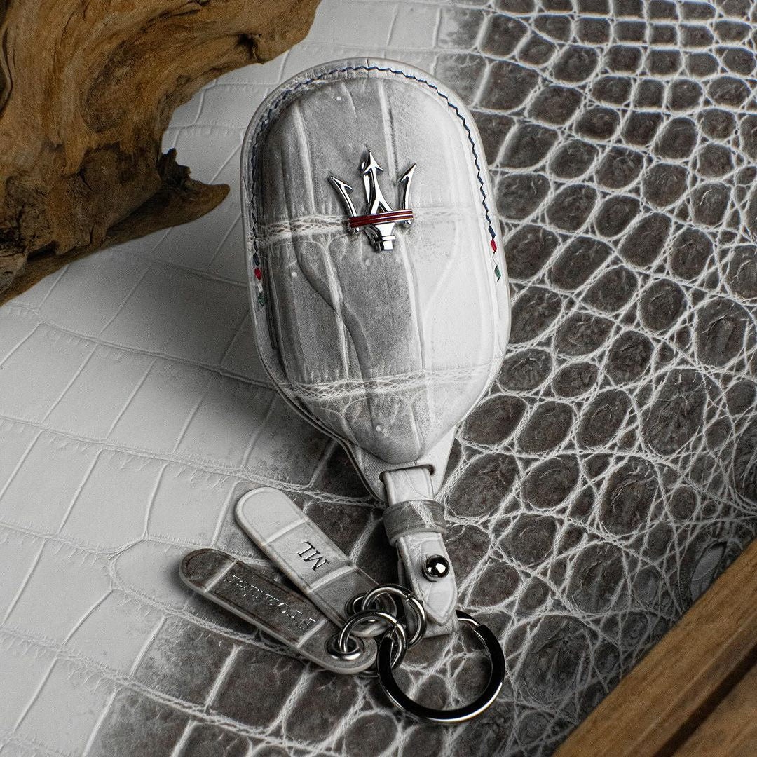 BESPOKE ETK HIMALAYAN CROCODILE KEY COVER FOR MASERATI