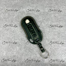 IN STOCK: DARK GREEN CROCODILE WITH CARAMEL DETAILS KEY COVER FOR PORSCHE