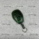 IN STOCK: DARK GREEN CROCODILE WITH CARAMEL DETAILS KEY COVER FOR BENTLEY