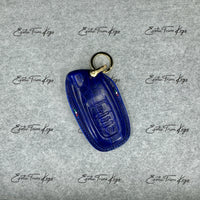 IN STOCK: ELECTRIC BLUE CROCODILE WITH BLUE DETAILS KEY COVER FOR LAMBORGHINI