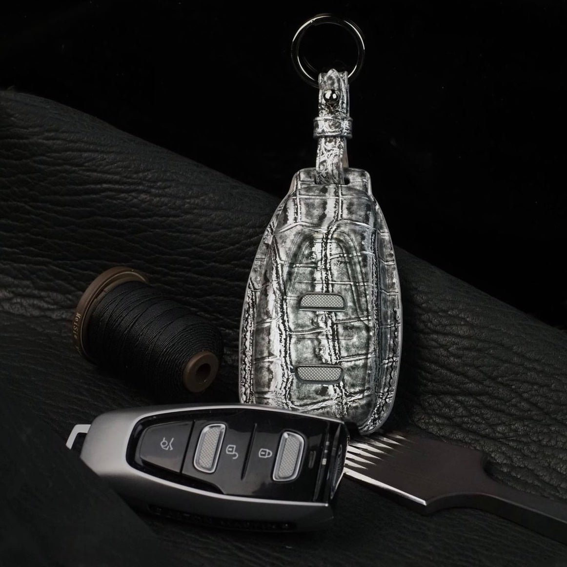 BESPOKE ETK CROCODILE KEY COVER FOR ASTON MARTIN - CUSTOMIZE YOURS