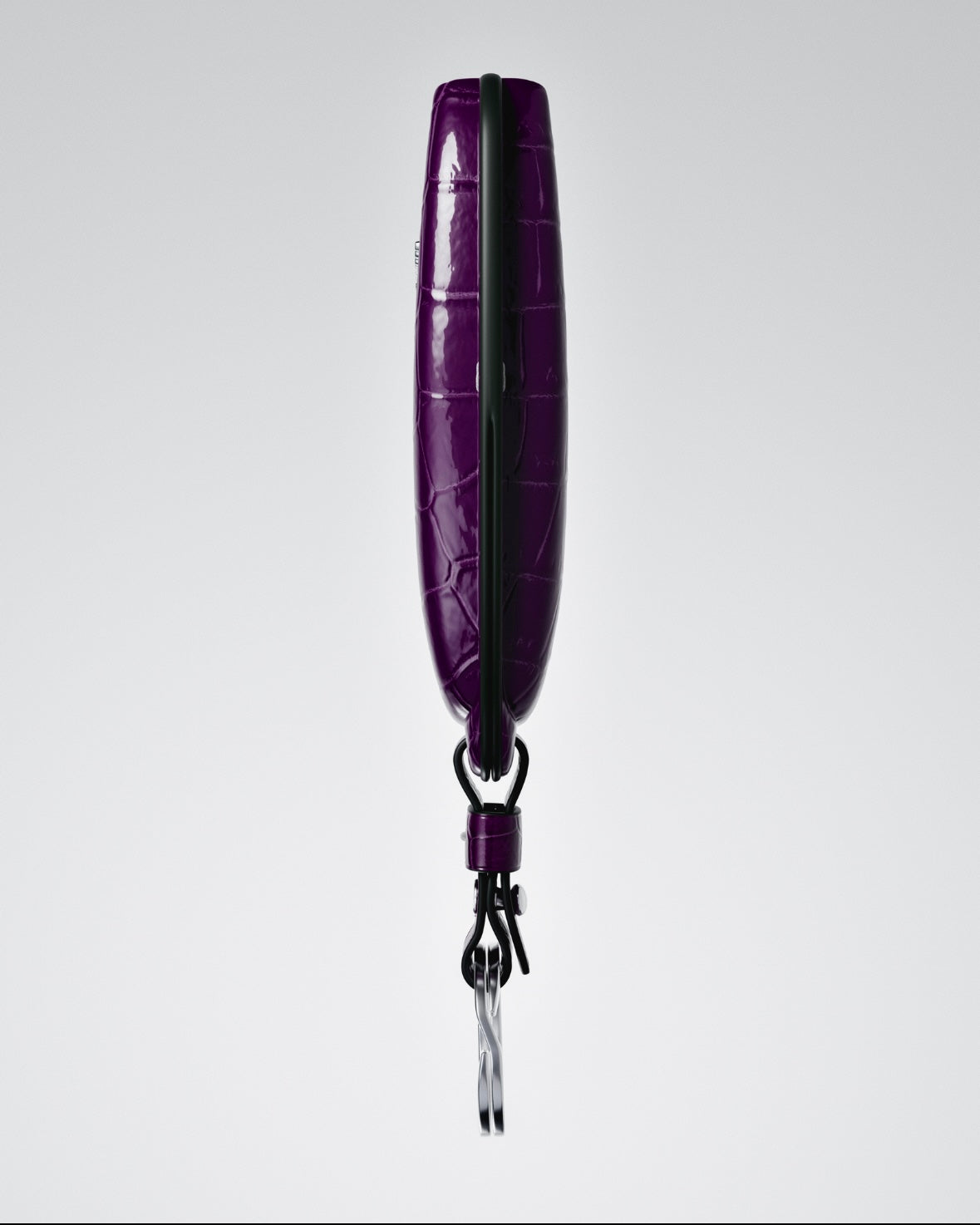 ETK BESPOKE GENUINE PURPLE CROCODILE KEY COVER FOR ASTON MARTIN — AMETHYST SILVER BADGE SPECIFICATION