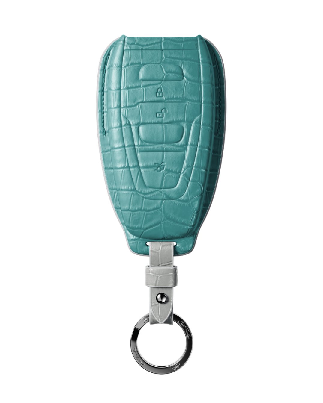 ETK BESPOKE TIFFANY CROCODILE KEY COVER FOR ASTON MARTIN — WHITE DETAILS