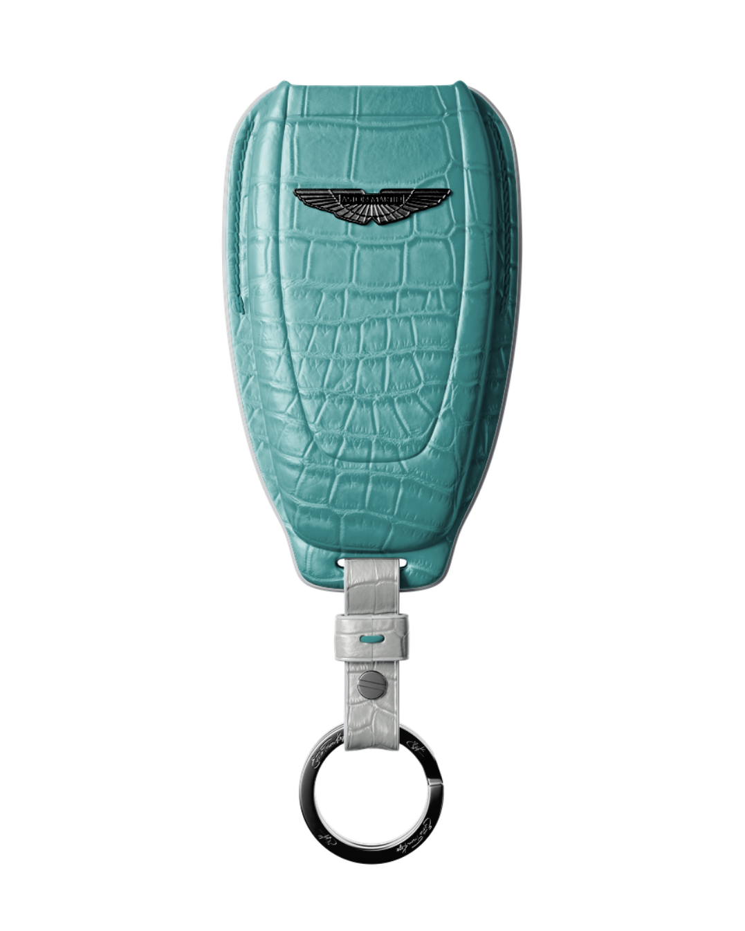 ETK BESPOKE TIFFANY CROCODILE KEY COVER FOR ASTON MARTIN — WHITE DETAILS