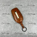 IN STOCK: CARAMEL CROCODILE WITH GREEN & BLACK DETAILS KEY COVER FOR FERRARI