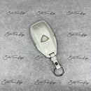 IN STOCK: PEARL WHITE CROCODILE WITH BLACK DETAILS KEY COVER FOR MAYBACH
