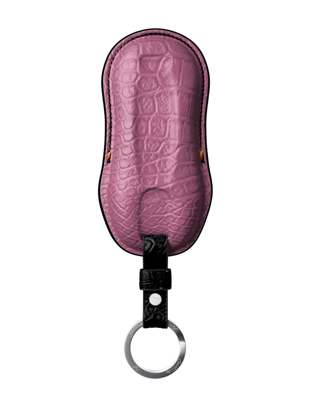 ETK BESPOKE GENUINE CROCODILE KEY COVER FOR PORSCHE — SCHWARZ TRICOLOR SPECIFICATION