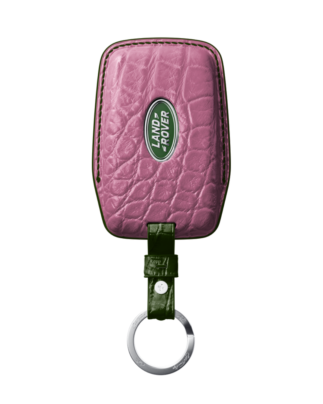 ETK BESPOKE GENUINE CROCODILE KEY COVER FOR LAND ROVER — CLASSIC HERITAGE GREEN SPECIFICATION