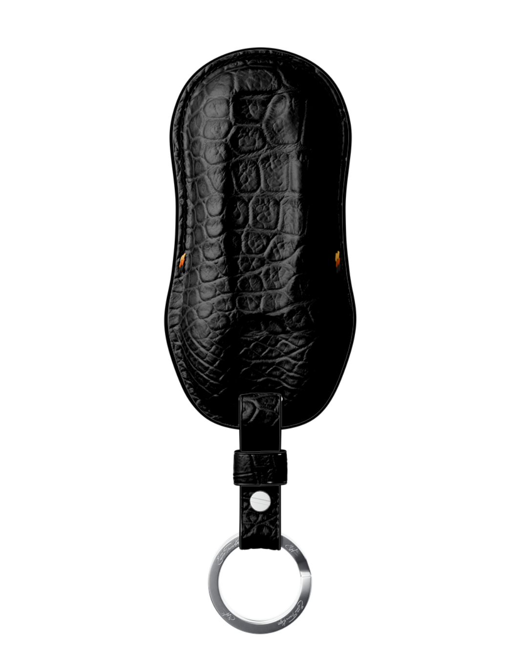 ETK BESPOKE GENUINE CROCODILE KEY COVER FOR PORSCHE — SCHWARZ TRICOLOR SPECIFICATION