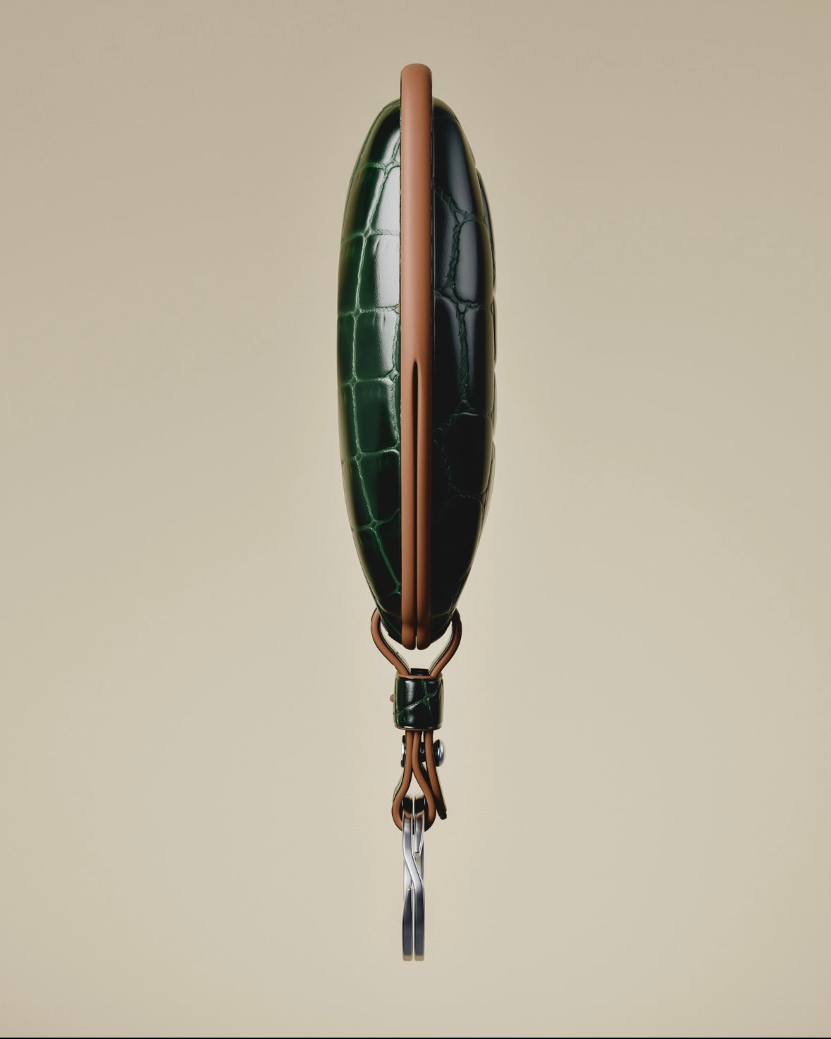 ETK BESPOKE GENUINE DARK GREEN CROCODILE KEY COVER FOR BENTLEY — BRITISH RACING GREEN SPECIFICATION