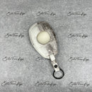 IN STOCK: HIMALAYAN CROCODILE WITH AUBERGINE DETAILS KEY COVER FOR BENTLEY