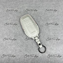 IN STOCK: PEARL WHITE CROCODILE WITH RED & BLACK DETAILS KEY COVER FOR FERRARI